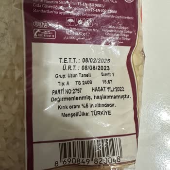 Reis Gıda Reis Baldo Pirinç Güvelendi!