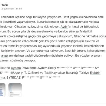 Aydem Perakende Elektrik Kesintileri Hayatı Felç Ediyor