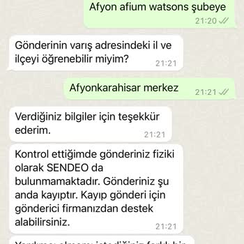 Watsons Siparişim Kayboldu; Müşteri Hizmetlerine Ulaşılamıyor