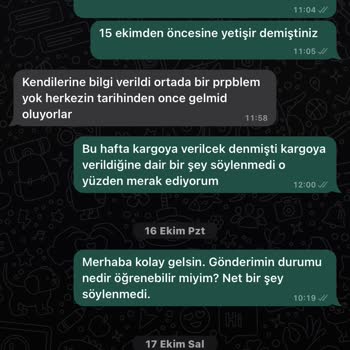 Sy Organizasyon Siparişim Gelmedi Ve Param İade Edilmedi