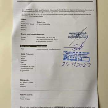 Sıfır Aldığım Kutu İçi Onvo Marka TV Ekran Donuyor Ve Bulanıklaşıyor