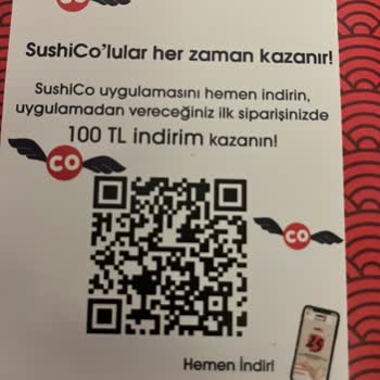 Sushico 100 TL İndirimi Uygulamıyor