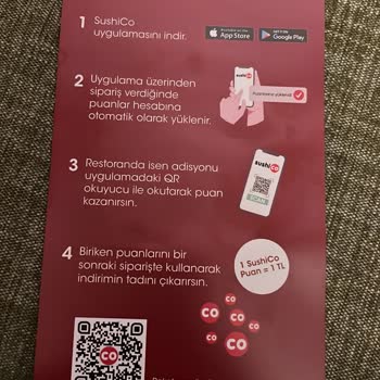 Sushico 100 TL İndirimi Uygulamıyor