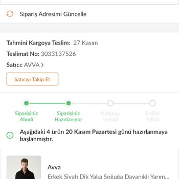 Avva Siparişim Hala Teslim Edilmedi