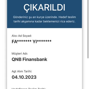 QNB Finansbank Kredi Kartım Hala Gelmedi