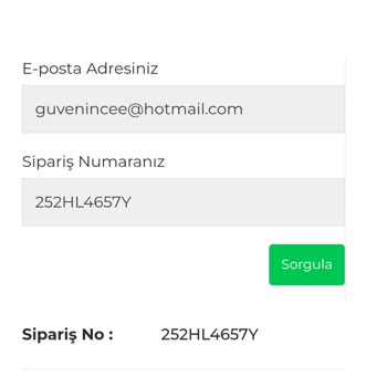 Bovo Kargo Kod Ve Mesajsız Ürün Gönderimi