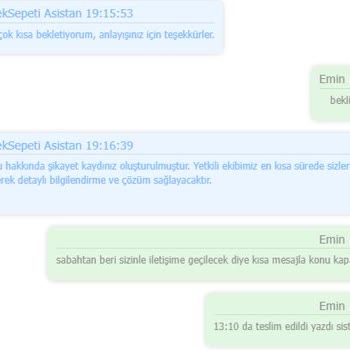 ÇiçekSepeti Teslim Edildi Gözüken Ürün