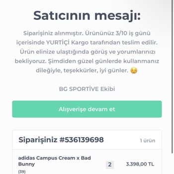 B&G Sportive Instagram Sahte Ürün Ve Eksik Ürün Satışı