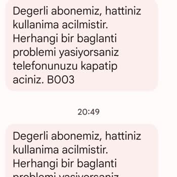 Vodafone Telefonumun 1 Günde 4 Defa Kendiliğinden Kısıtlanması.