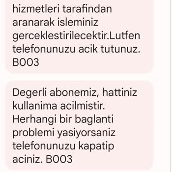 Vodafone Telefonumun 1 Günde 4 Defa Kendiliğinden Kısıtlanması.