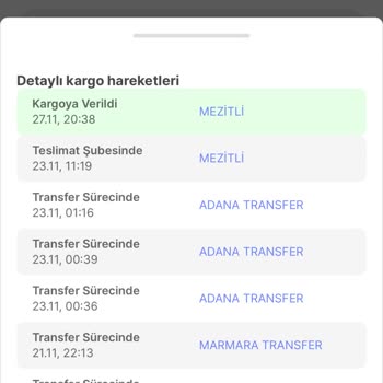 Aras Kargo Mezitli Şubesi Dağıtıma Çıkarmadan Kargoları İade Ediyor