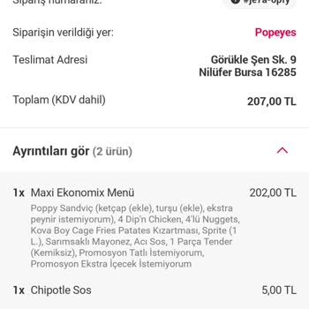 Yemeksepeti Yemek Siparişim Eksik, Hatalı Ve Soğuk Geldi.