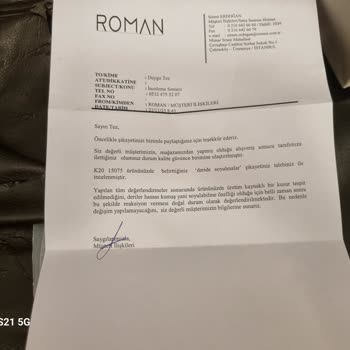 Roman Hazır Giyim Deri Diye Satılan Deri Olmayan Etek