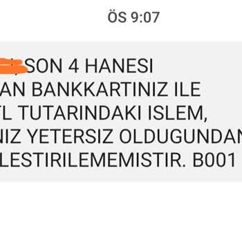 Ziraat Bankası Bilgim Dışı İşlem