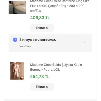 Madame Coco 20 Kasım'da Aldığım Ürünümü Göndermiyor