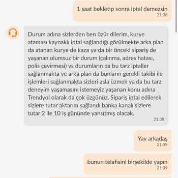 Trendyol İnsanların Parasını Alıp Hizmet Vermiyor