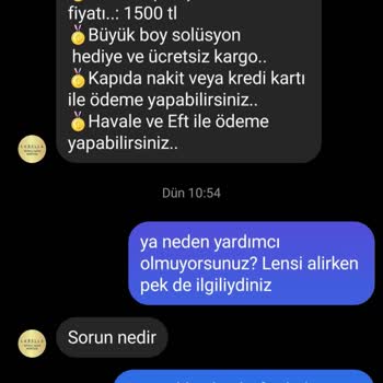 Labella Lens Lens Batma Ve Yanma Yapıyor. Sorunumla İlgilenmiyorlar, Cevap Alamadım