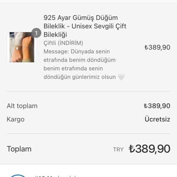 Lover Silver Siparişim Nerede?