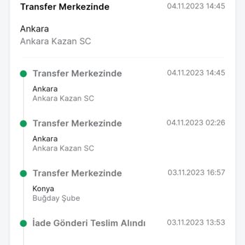 Trendyol Express İademi Şubeye Göndermiyor