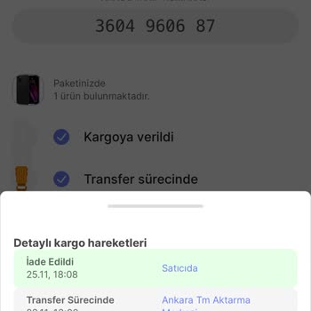 Hepsiburada Ürün Siparişimin İptal Edilmesi