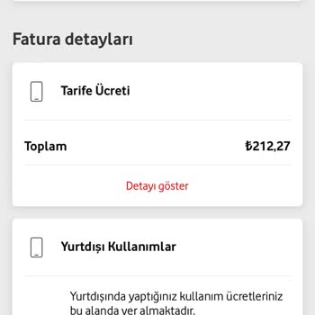 Vodafone Yurt Dışı SMS Kullanmadığım Halde Fazla Fatura Yansıtıyor!