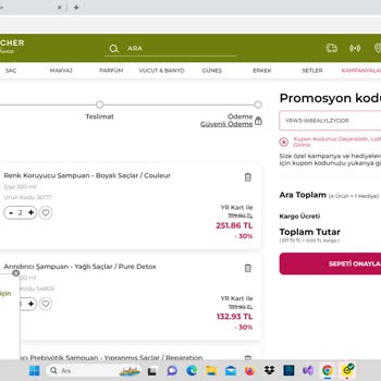 Yves Rocher Kupon Kullanamama Sorunu