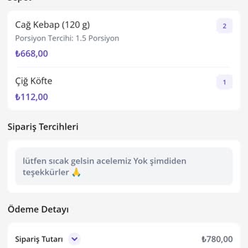 Yahyazade Et Dünyası & Baklava Soğuk Çağ Kebabı Ve 1.5 Porsiyon Gelmedi İkisi De