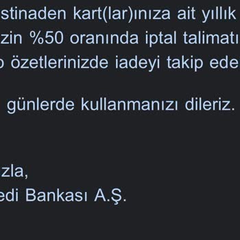 Yapı Kredi Habersizce Yıllık Aidat Ücreti Alıyor