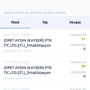 Aygaz 100 Puan Yüklenmedi