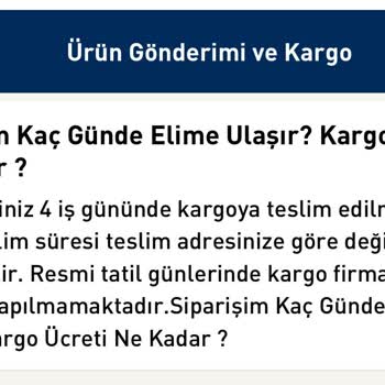 English Home Siparişim Bir Türlü Kargoya Verilemedi