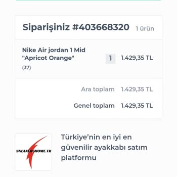 Sneakershome_tr (shopier-instagram) Aldığım Ürün 14 Gündür Kargolanmadı Para İadesi Yapılsın