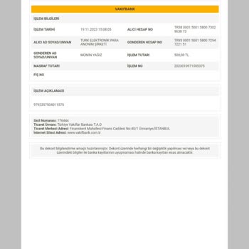 Param Blokeyi Kaldırmıyor Ve Paramı Vermiyor