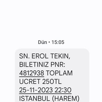 Yeni Aksaray Yanlış Tarih Bilet Kesimi Mağdur Oldum