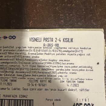 Carrefour Dan Aldığım Doğum Günü Pastası