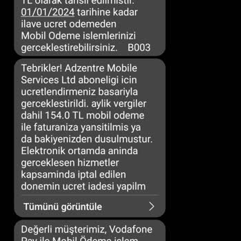 Vodafone Pay Vodafone Usulsüz Para Yansıtma