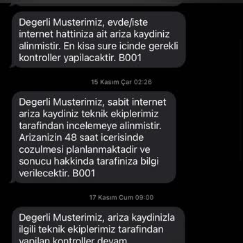 Türk Telekom'UN İlgisiz Davranması Ve Çözüm Sürecini Uzatması
