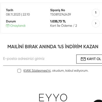 Eyyo Ürünün Kargoya Verilmemesi