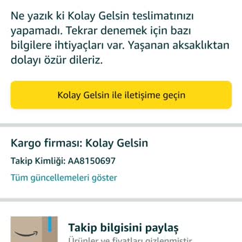Columbia Siparişim Hakkında Bilgi Alamıyorum!