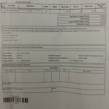 Jeanslab Siparişim Eksik Geldi