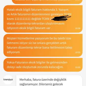 Trendyol Öğrenci Teknolojik Destek İçin Faturayı Düzenlememesi