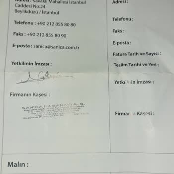 Sanica Kombi Firmasının Sattığı Ürünün Arkasında Durmaması