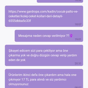 Gardrops Anasayfaya Düşmemesi, Kimsenin İlgilenmemesi