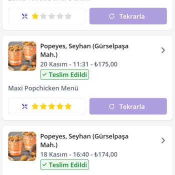 Getir Yemek Müdavim Siparişini Eksik Kaydediyor.