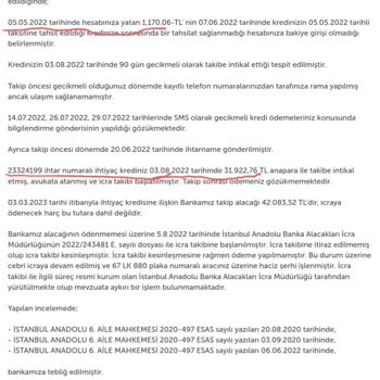 Akbank'ın 90 Gün Hesaplamayı Bilmemesi