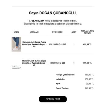 Hammer Jack Eksik Gelen Ürün Ve İade Sorunu