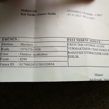 Skechers Hatalı Ürününün Arkasında Durmuyor