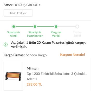 Sendeo Kargom Teslim Edilmedi