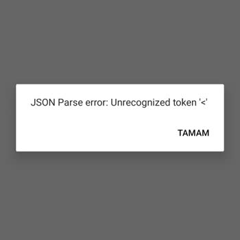 Passolig Json Parse Error Hatası