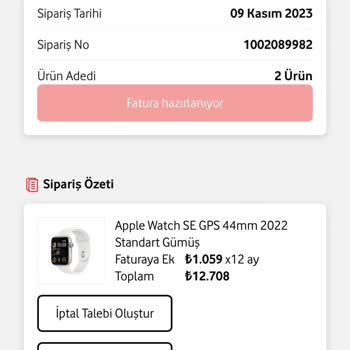 Vodafone Sipariş Mağduriyeti Yaşatıyorlar