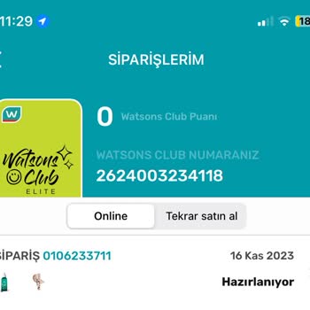 Watsons Siparişi Kargoya Vermiyor